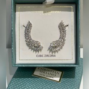 New with box Christian Siriano Earrings silver